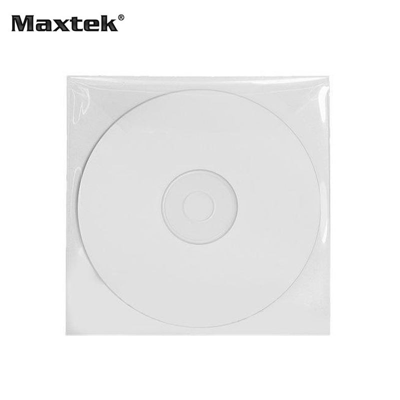 Maxtek 100 Pieces Clear Transparent CPP Plastic CD DVD Sleeves Envelope Holder, 100 Micron Thickness. - Image 2